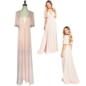 Show Me Your MuMu Faye Flutter Maxi Dress DB46